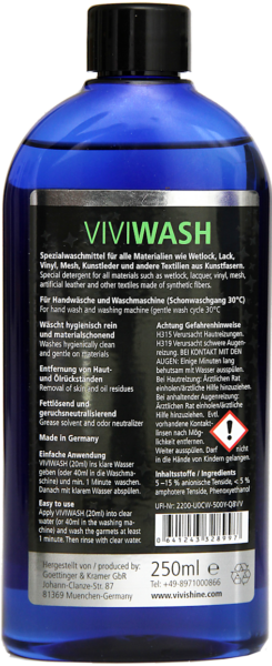 Alternative view of Vivishine Spezialwaschmittel für Wetlook, Lack & Kunstfasern 250 ml