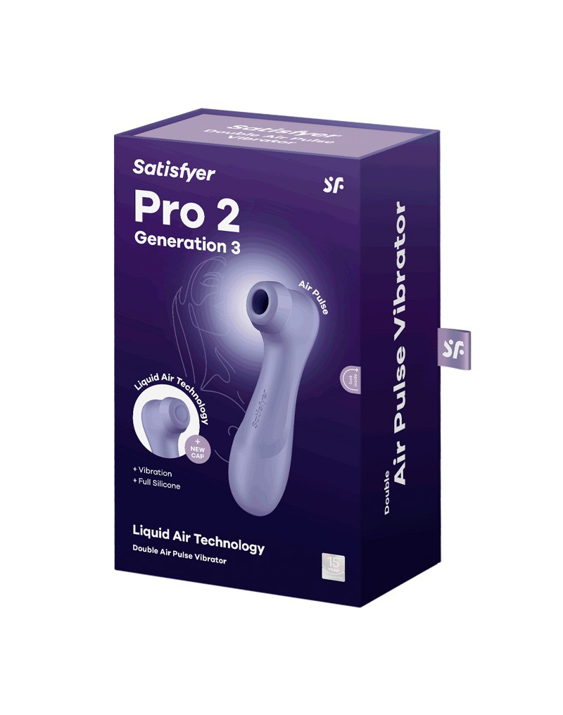 SATISFYER PRO 2 GENERATION 3 AIR PULSE VIBRATOR LILA – Bild 2