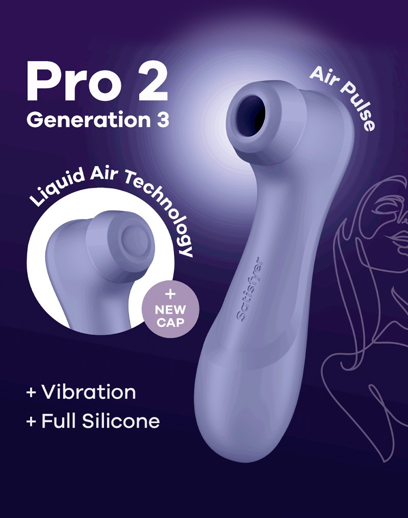 SATISFYER PRO 2 GENERATION 3 AIR PULSE VIBRATOR LILA – Bild 8