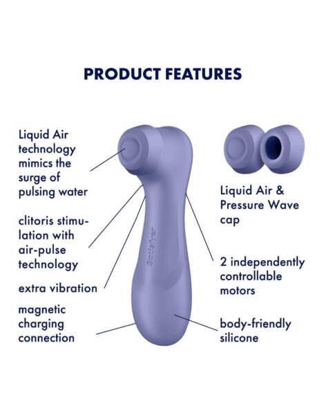 SATISFYER PRO 2 GENERATION 3 AIR PULSE VIBRATOR LILA – Bild 7