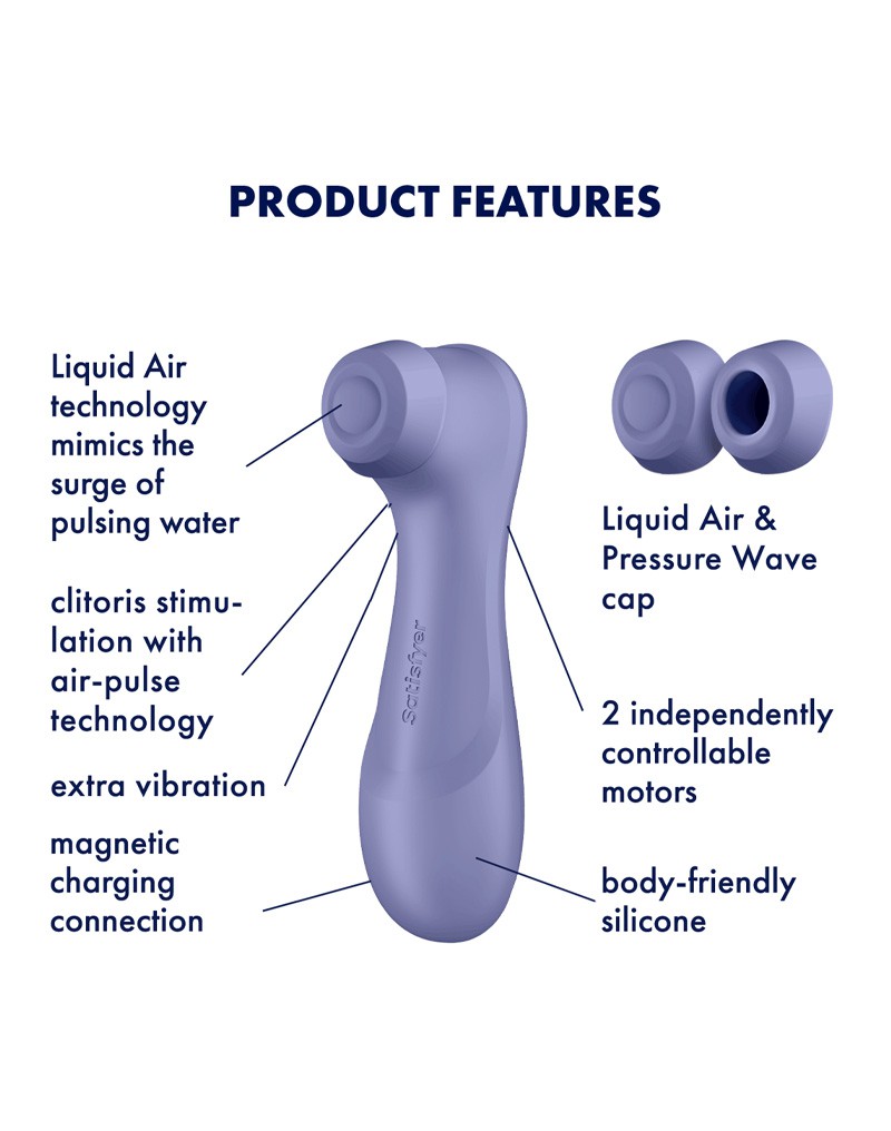 SATISFYER PRO 2 GENERATION 3 AIR PULSE VIBRATOR LILA – Bild 7