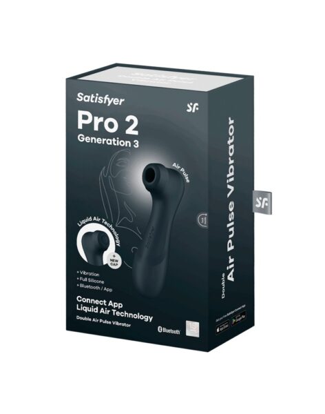 Alternative view of SATISFYER PRO 2 GENERATION 3 AIR PULSE VIBRATOR SCHWARZ