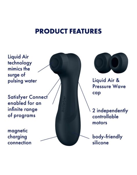 SATISFYER PRO 2 GENERATION 3 AIR PULSE VIBRATOR SCHWARZ – Bild 3