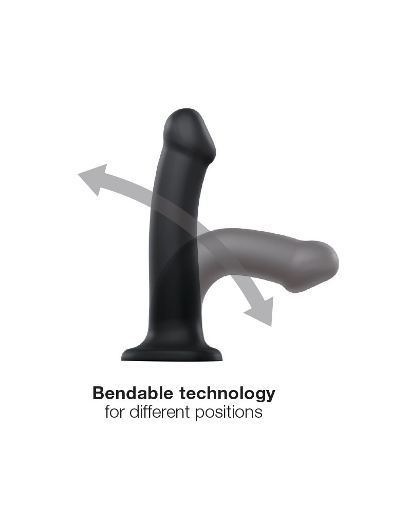 STRAP ON ME DUAL DENSITY DILDO SCHWARZ – Bild 5