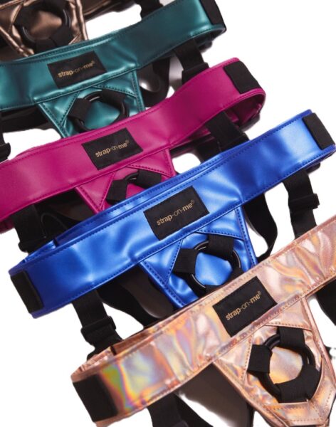 STRAP ON ME Harness Curious Metallic Grün – Bild 8