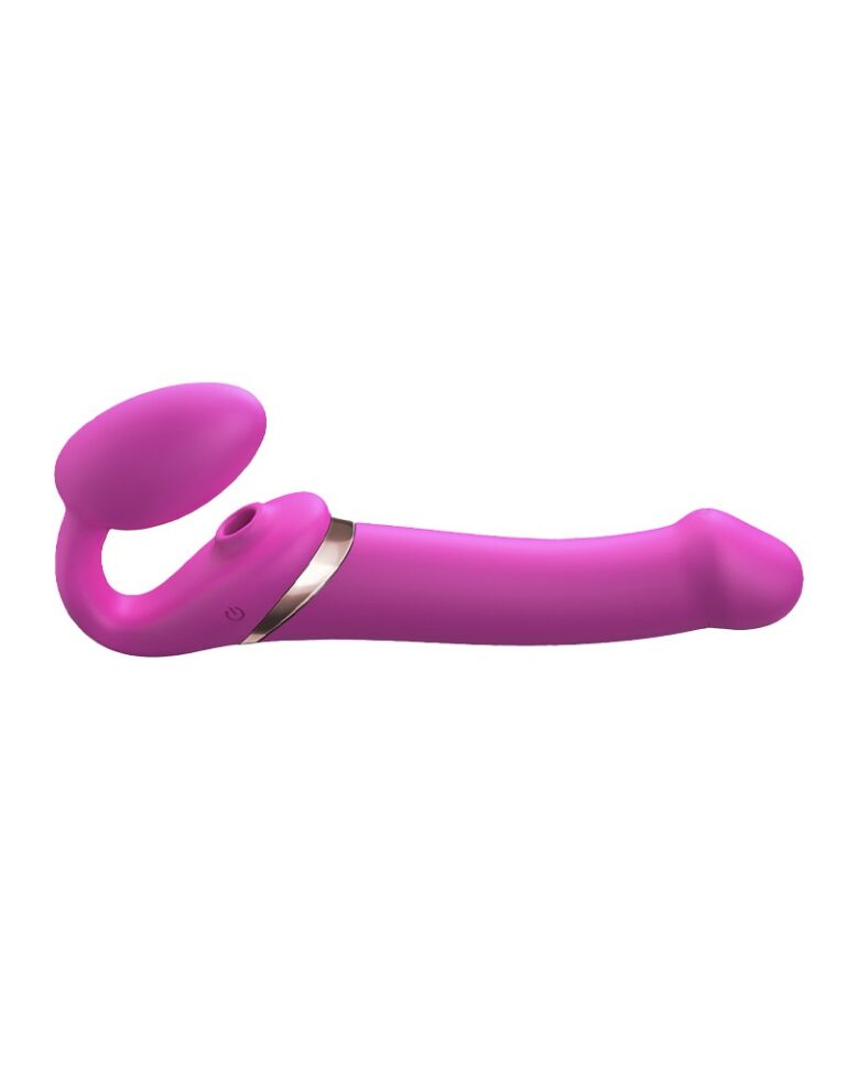 STRAP ON ME MULTI ORGASM DILDO MIT LECKSTIMULATION ROSA L