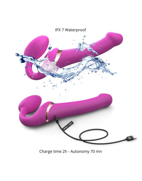 STRAP ON ME MULTI ORGASM DILDO MIT LECKSTIMULATION ROSA L – Bild 5