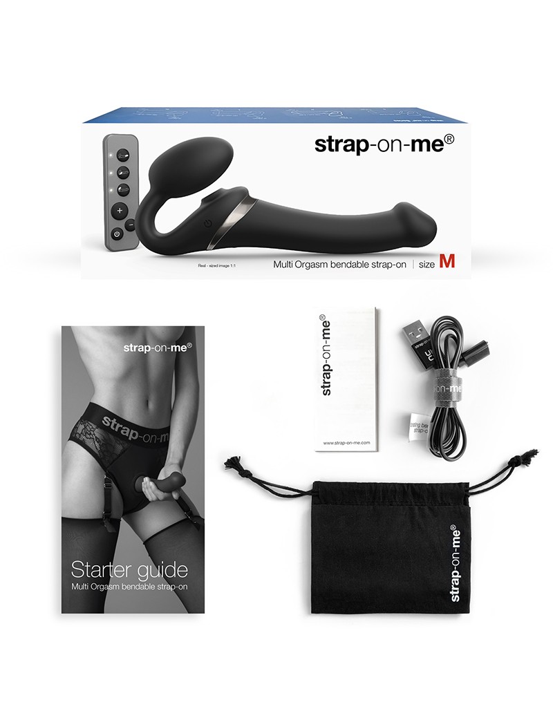 STRAP ON ME MULTI ORGASM DILDO MIT LECKSTIMULATION SCHWARZ L – Bild 9