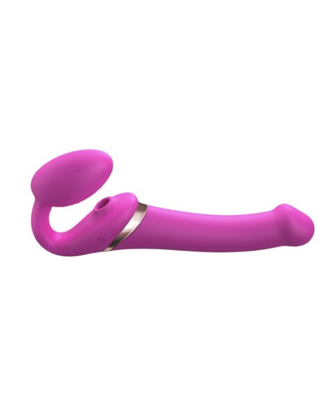 STRAP ON ME MULTI ORGASM DILDO MIT LECKSTIMULATION ROSA M