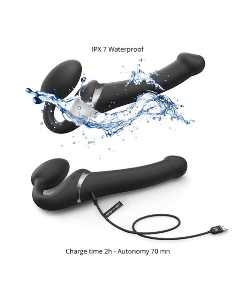STRAP ON ME MULTI ORGASM DILDO MIT LECKSTIMULATION SCHWARZ XL – Bild 6