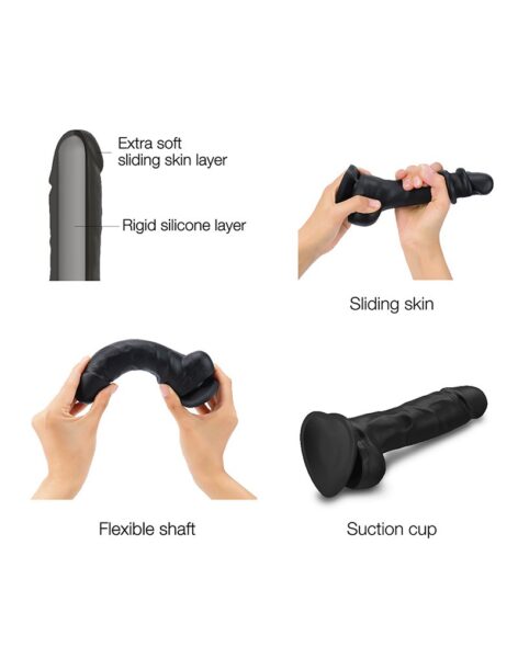 STRAP ON ME REALISTISCHER SLIDING DILDO SCHWARZ – Bild 5