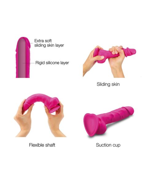 STRAP ON ME REALISTISCHER SLIDING DILDO ROSA – Bild 5