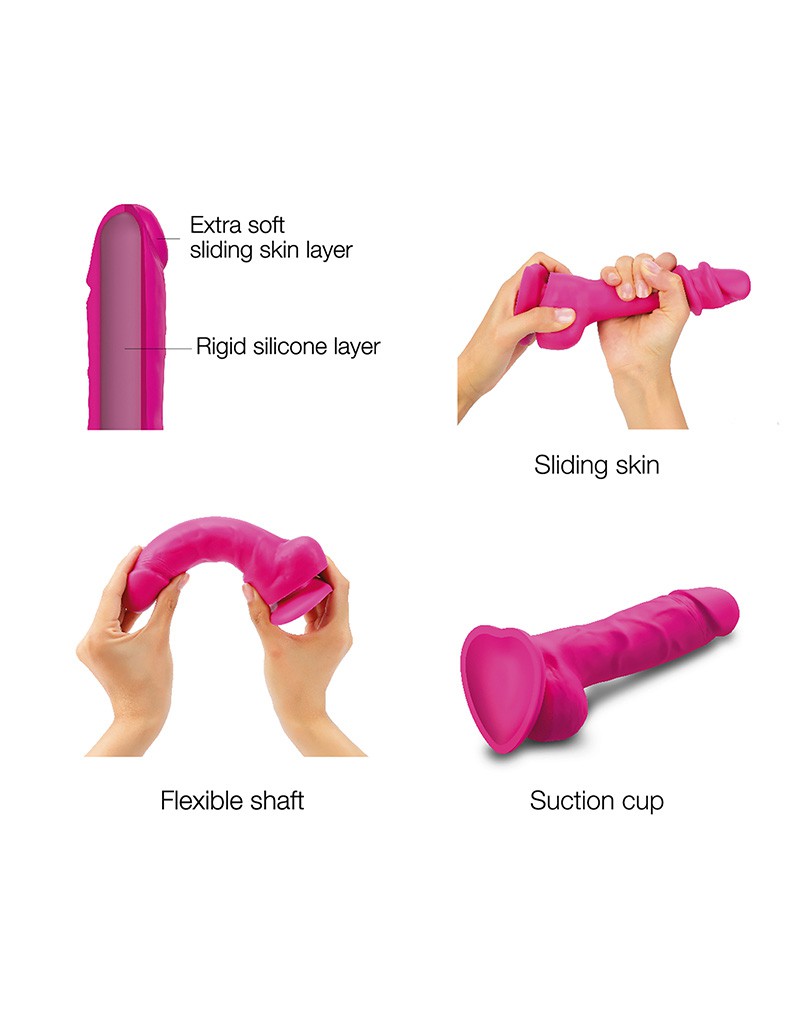 STRAP ON ME REALISTISCHER SLIDING DILDO ROSA – Bild 5